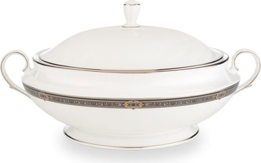 10538231 Lenox Блюдо для горячего с крышкой Lenox "Классические ценности" 1,9л Фарфор костяной 