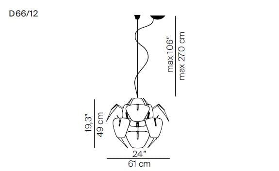 Поликарбонат светодиодный подвесной светильник LUCEPLAN ARCH-00040347 - Вид №2