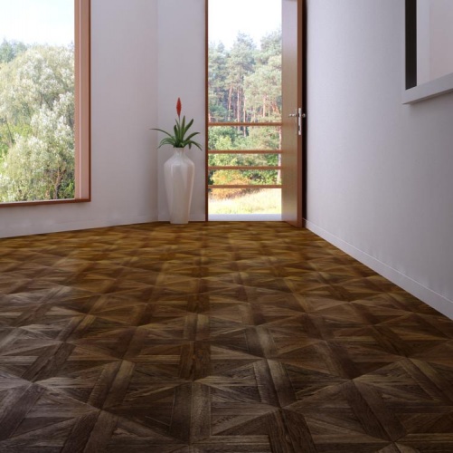 Модульный паркет Marco Ferutti Linea Linea Кэмбридж Дуб с брашью (Текстурированная) 405х405 мм 2600600023 - Вид №4