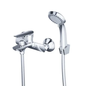 Смеситель для ванны Esko Nelson однорычажный на ванну с лейкой и шлангом цвет хром