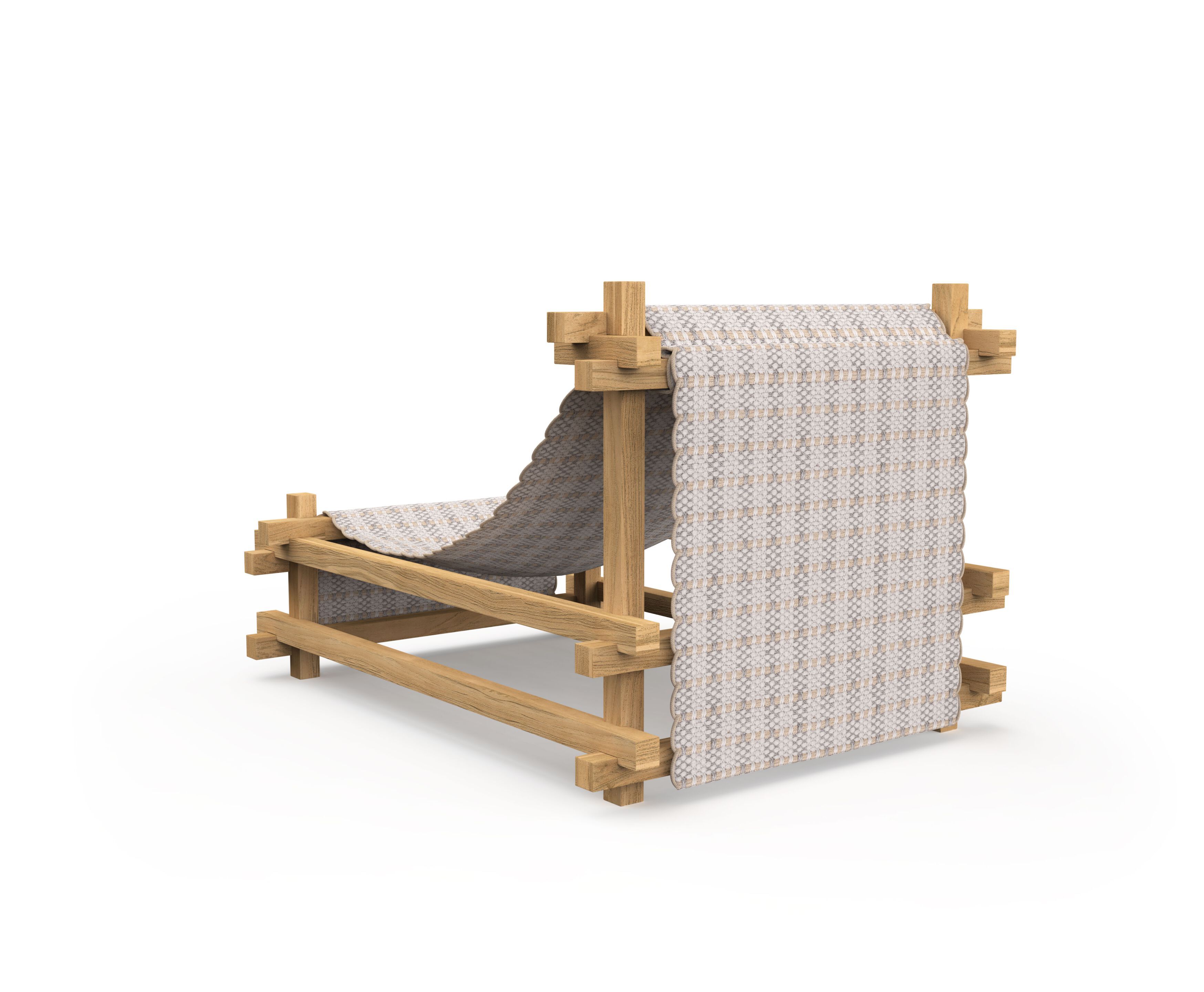 Садовое кресло с подставкой для ног GANDIABLASCO Gandiablasco Edition x Kengo Kuma ARCH-00055045 - Вид №6