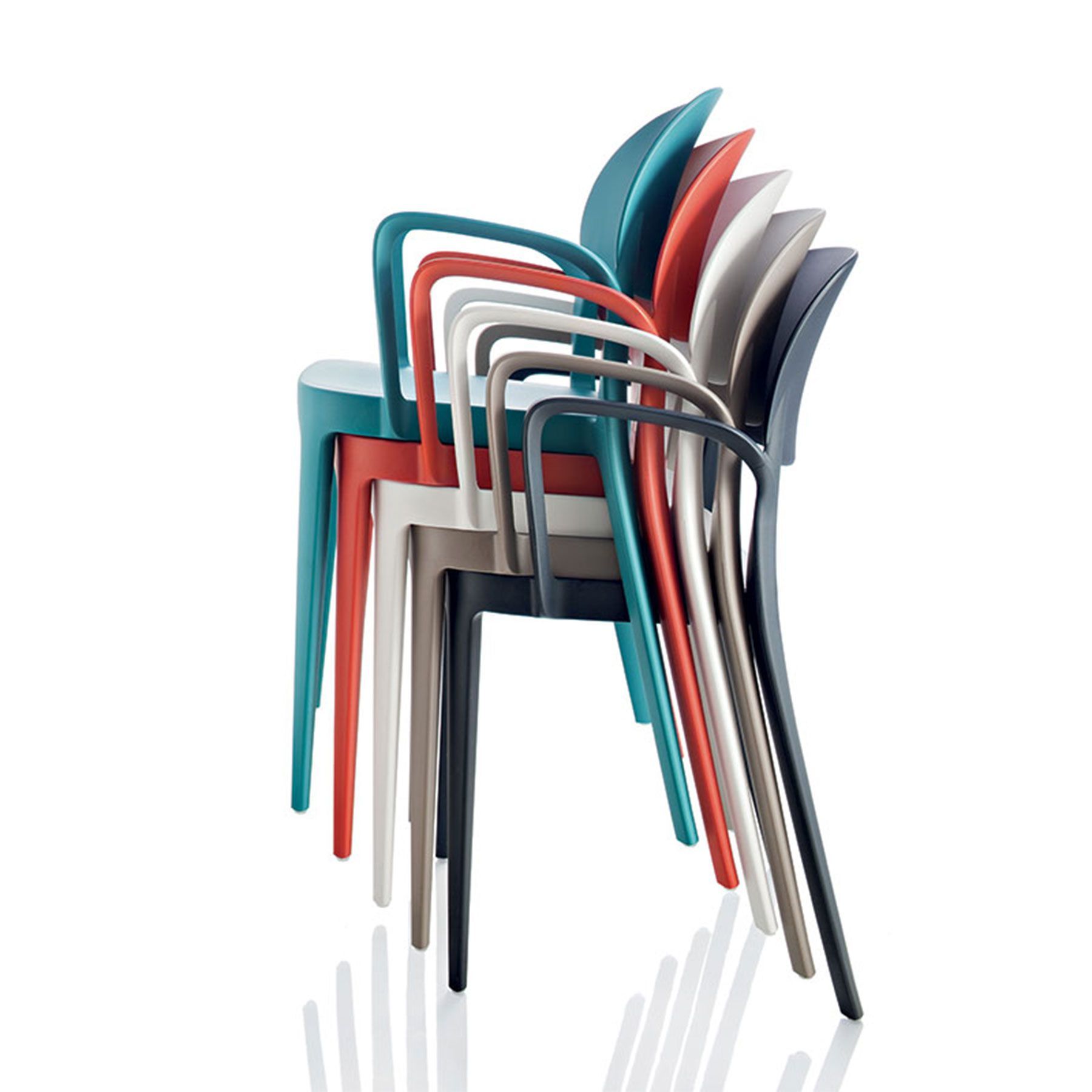 Штабелируемый садовый стул из инженерного пластика In Stock Alma Design ARCH-00062846 - Вид №1