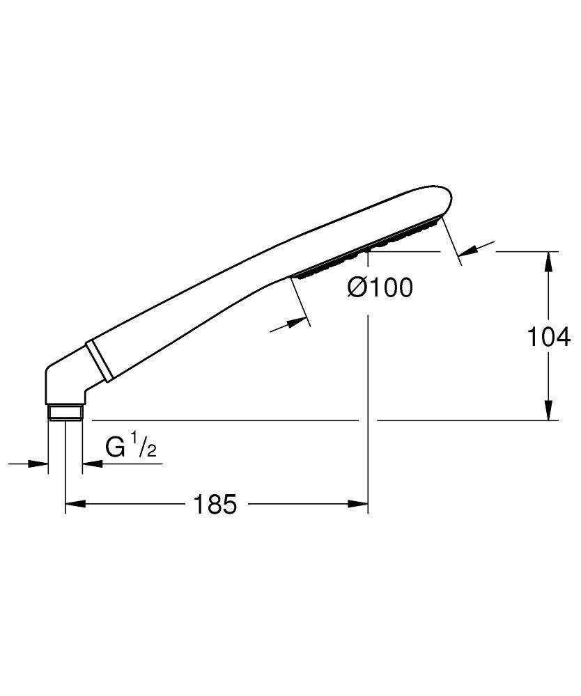 27375000 Ручной душ Grohe Rainshower Icon хром - Вид №1