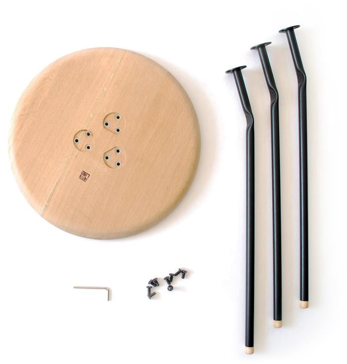 Askia Низкий круглый стол из ясеня Bend 1.t03.ah.mbk - Вид №2