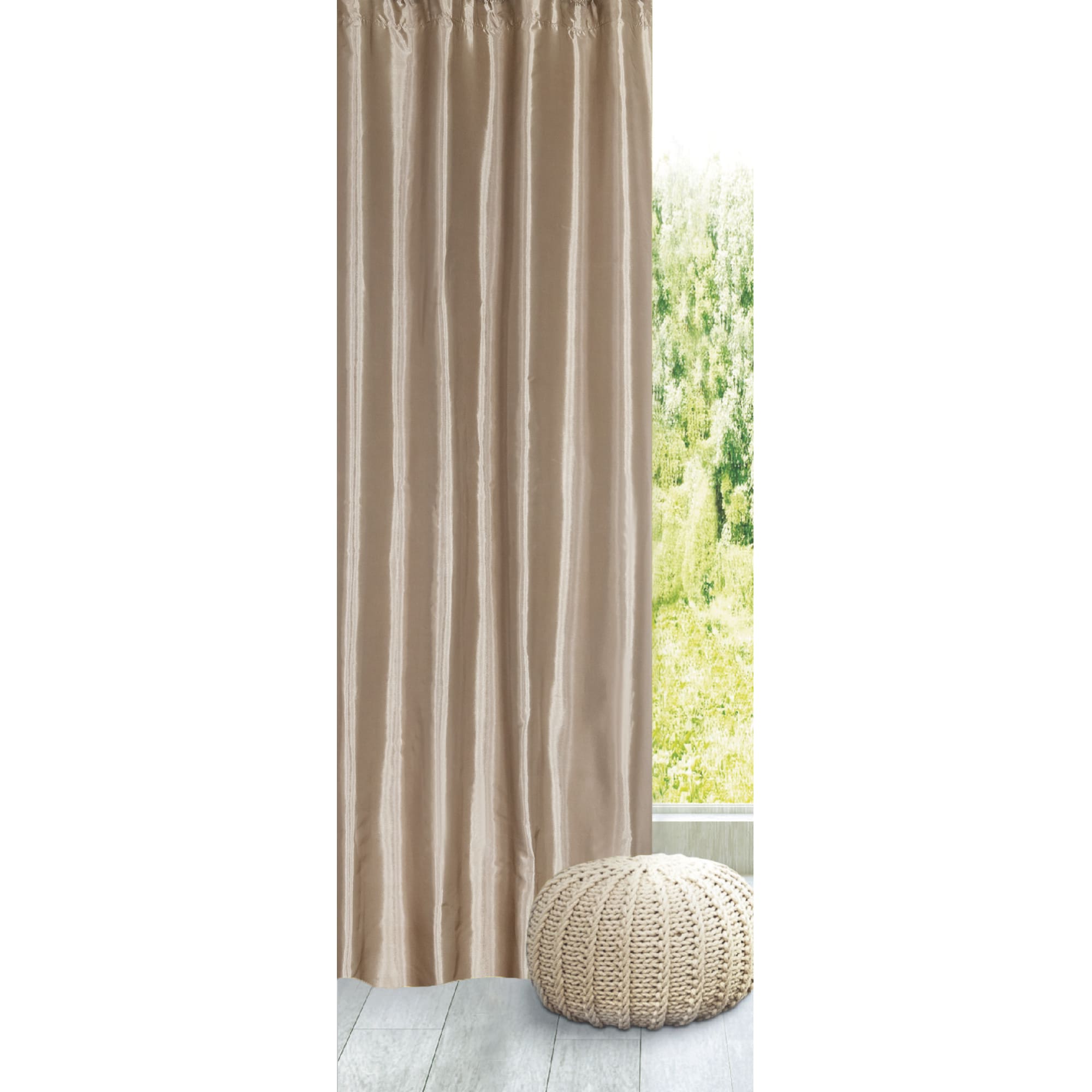 82111950 Штора на ленте «Taffy Trench 5», 140х260 см, однотон, цвет экрю Santreyd  - Вид №6