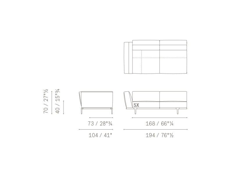 Ткань диван Poltrona Frau коллекция-диваны и кресла ARCH-00009449 - Вид №21