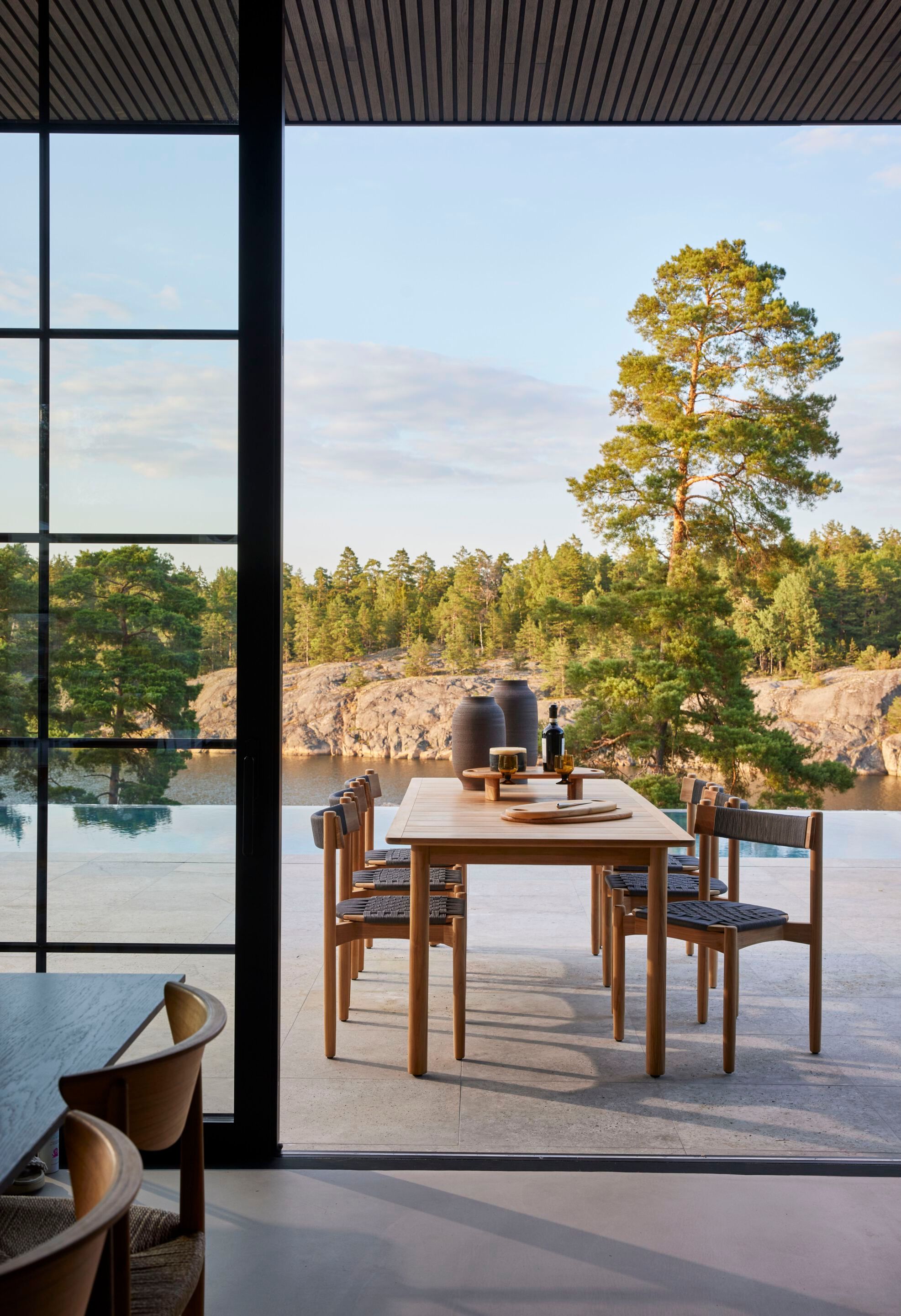 Прямоугольный садовый стол из тикового дерева Skargaarden костер ARCH-00073801 - Вид №3