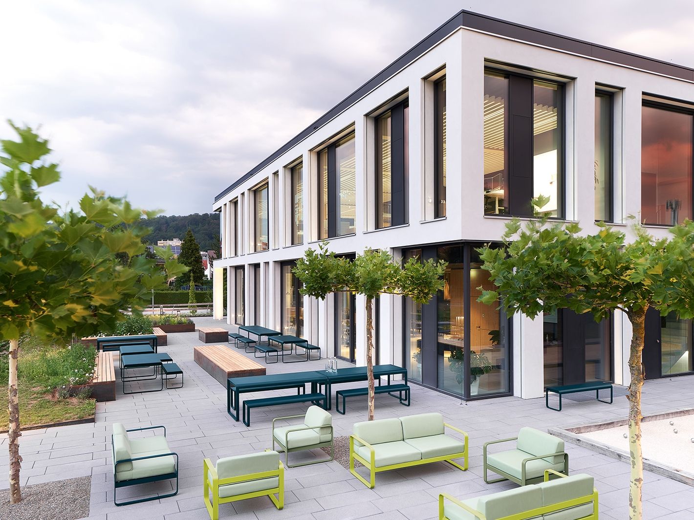 Алюминиевая садовая скамейка Fermob Bellevie ARCH-00136130 - Вид №7