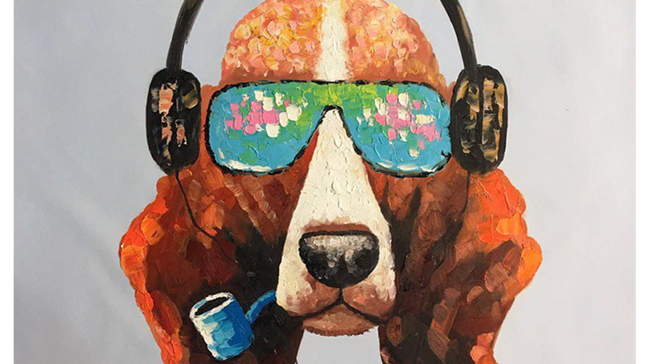 Картина маслом Хипстер EVENHOME КАРТИНЫ МАСЛОМ 130081 Бежевый;голубой;синий;разноцветный  - Вид №1