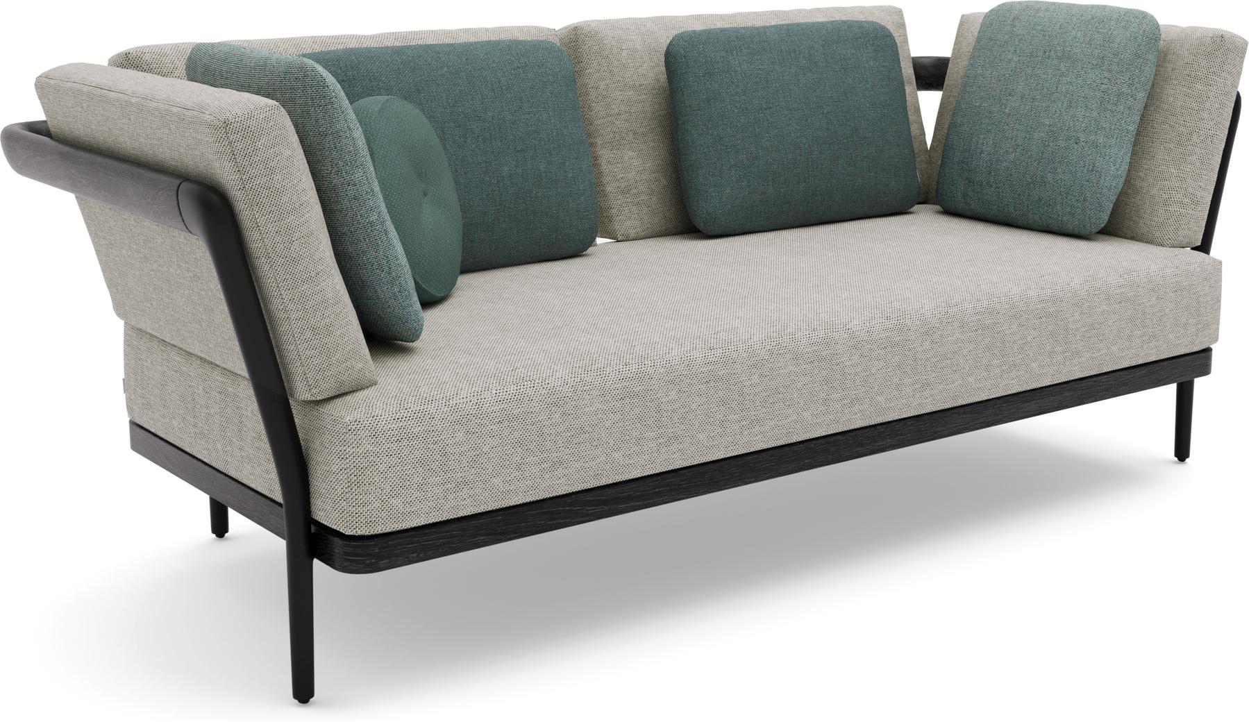 2-мест. teak nero pca черный Manutti Flex MNST509