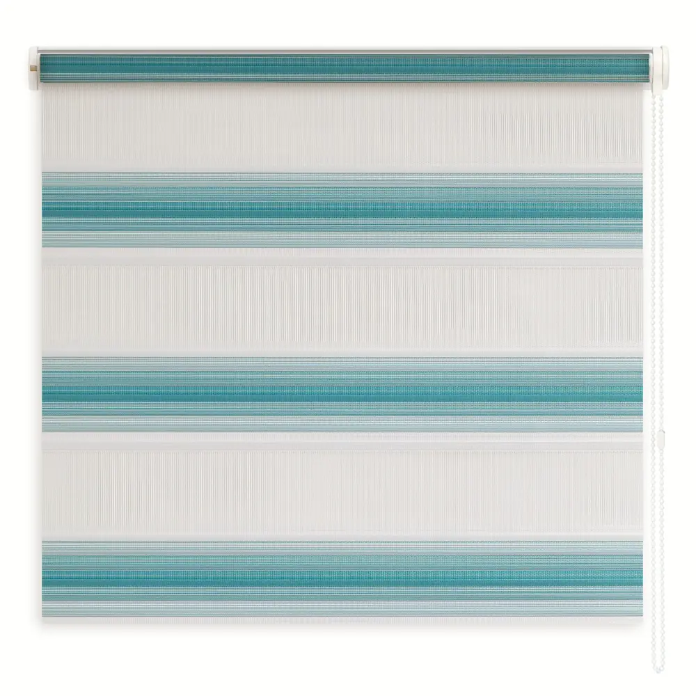 Штора рулонная день-ночь Palermo 60x250 см бирюзовая MIAMOZA Д/н Palermo STLM-2013634