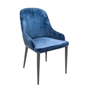 Стул мягкий синий Leto UNICO  248829 Голубой