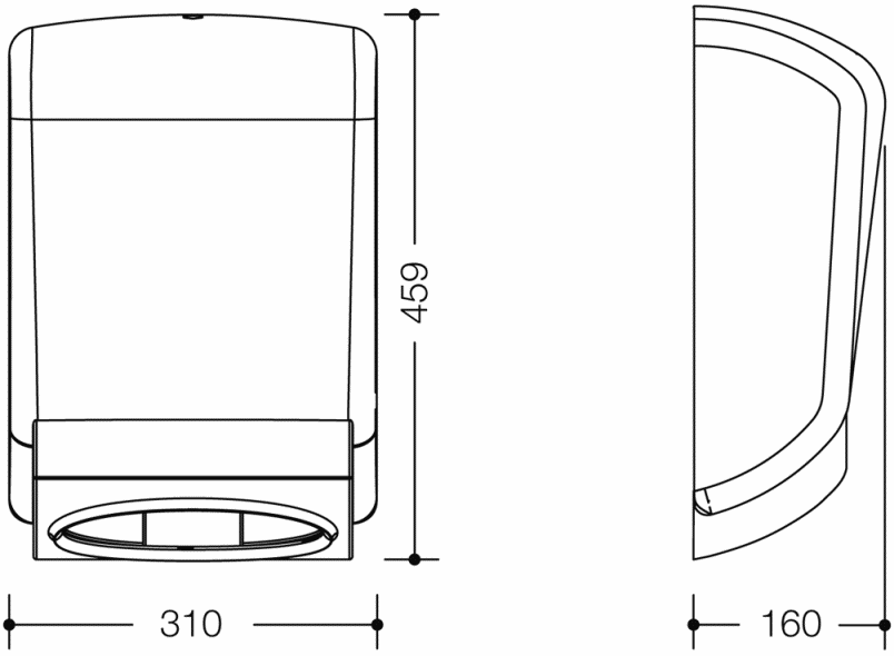 477.06.60005 диспенсер для бумажных полотенец HEWI Serie 477/801  - Вид №6