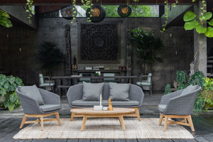 ТИК овальный садовый журнальный столик