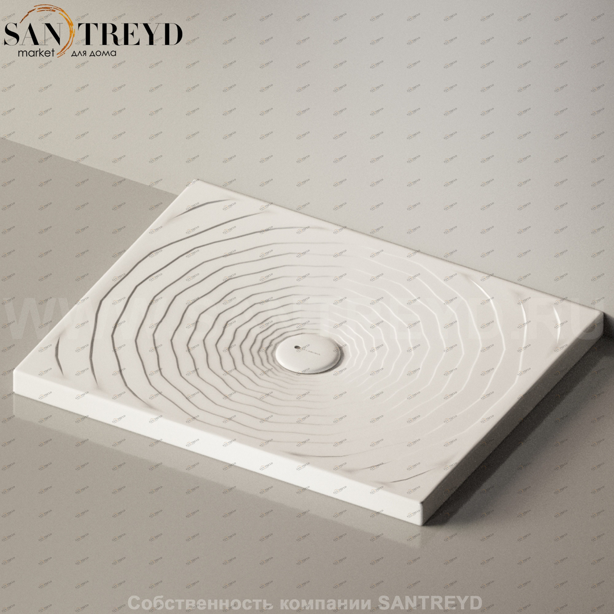 Flaminia WATER DROP Душевой поддон 72 см белый DR90.9016 Ceramica Flaminia DR909016