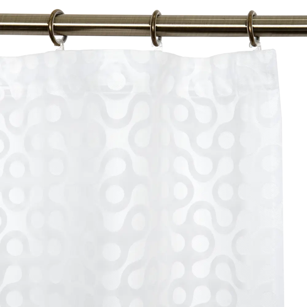 Тюль на ленте «Орнамент», 250x280 см, орнамент, цвет белый GARDEN STLM-2117511 - Вид №4