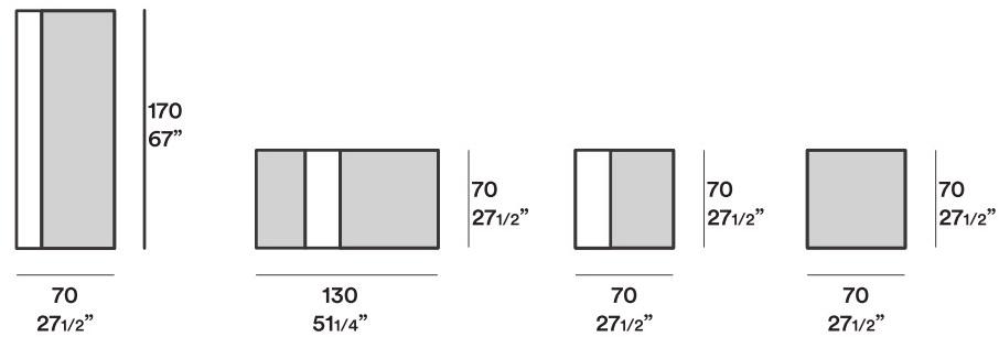 JESSE Зеркало напольное прямоугольное Strip sun-id-1367747 - Вид №2