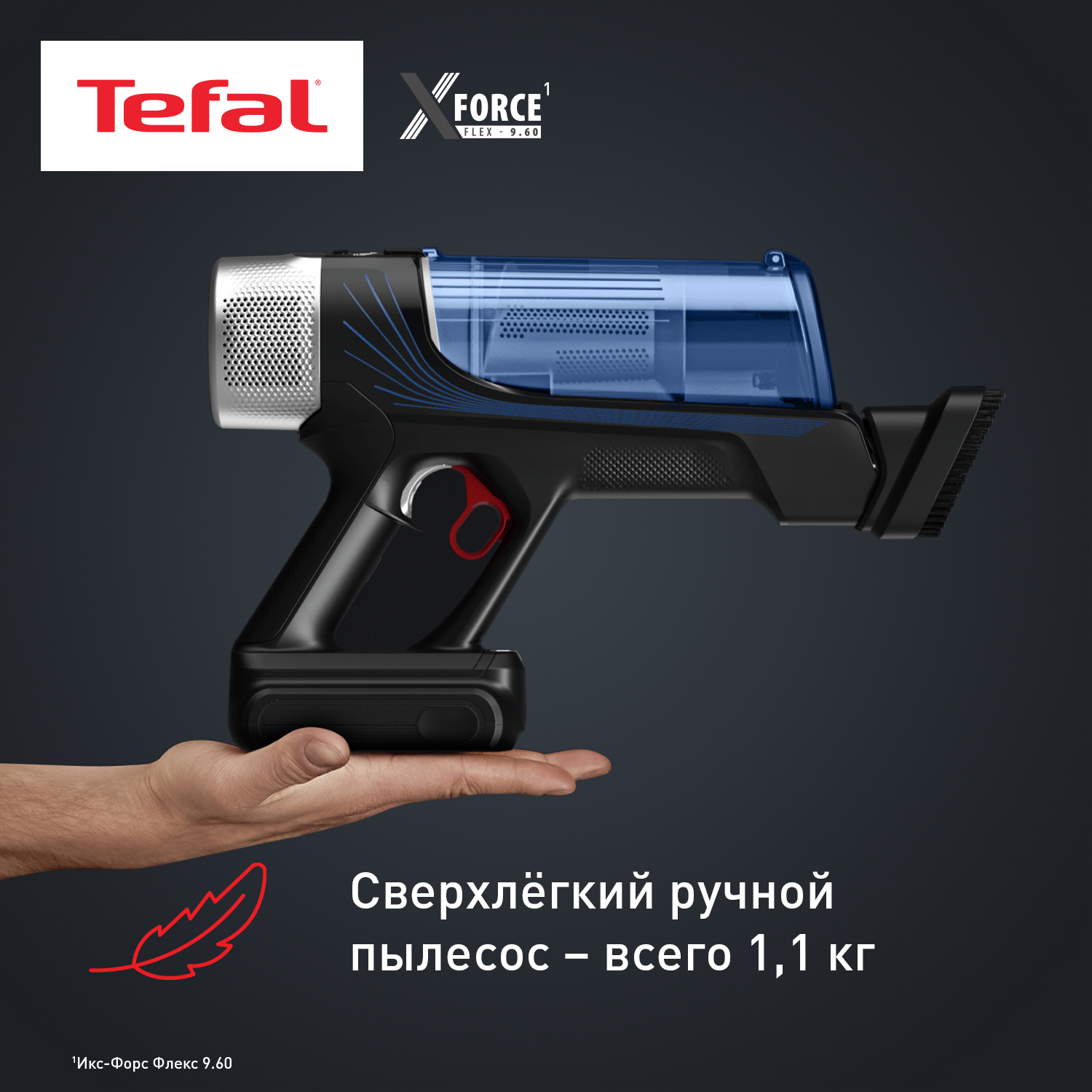 5604090 Пылесос  вертикальный  Tefal TY20C4WO  черный STDN-0123589 - Вид №9