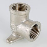 VTr.751.N.0004 Фитинг резьбовой – угольник с креплением (водорозетка) Valtec 1/2"  - Вид №1