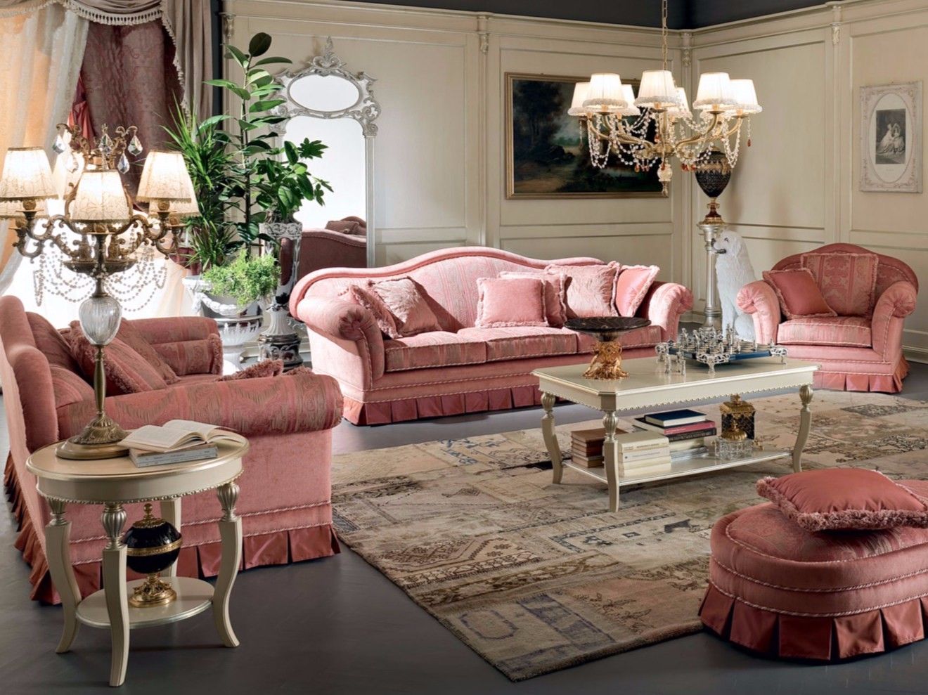 Прямоугольный журнальный столик для гостиной с журнальной стойкой Modenese Luxury Interiors Bella Vita ARCH-00058126 - Вид №2