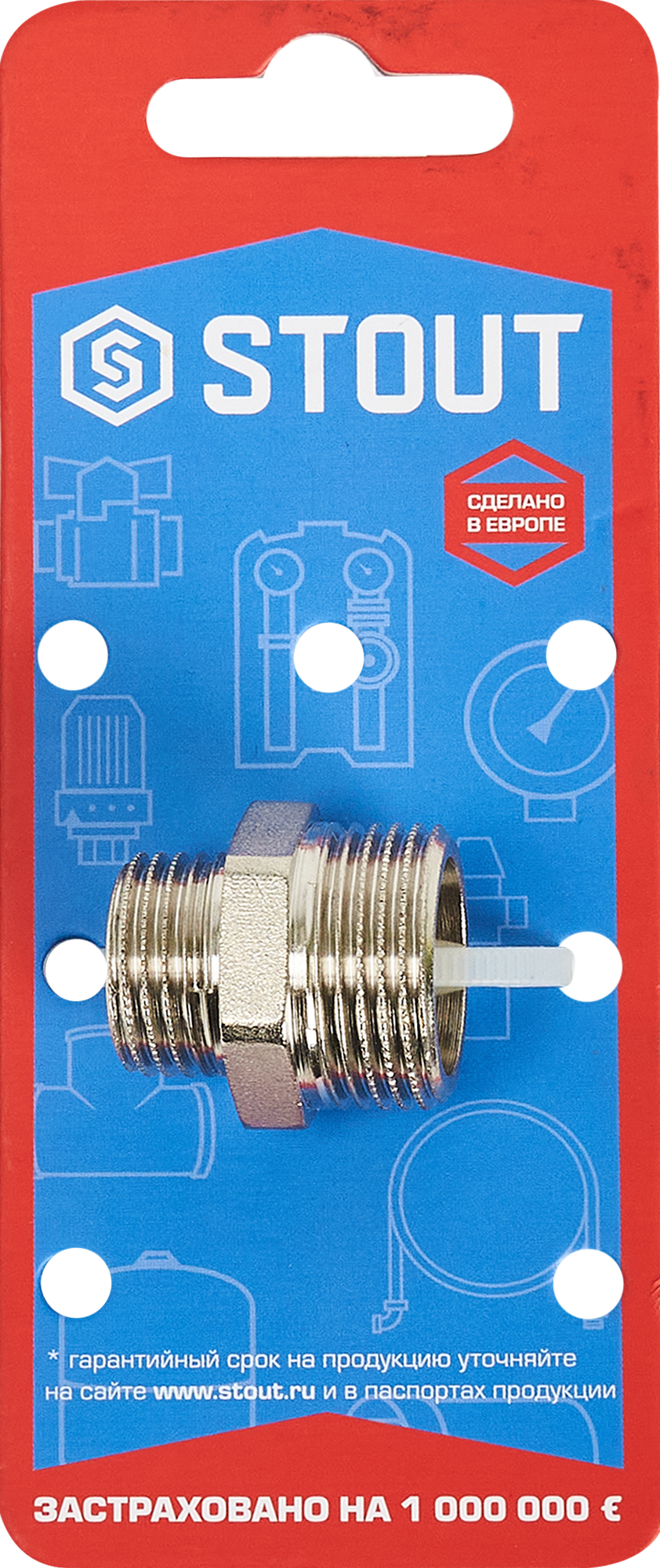 Ниппель STOUT 3/4"×1/2" для водопроводных систем 82238820 STLM-0022624 - Вид №2
