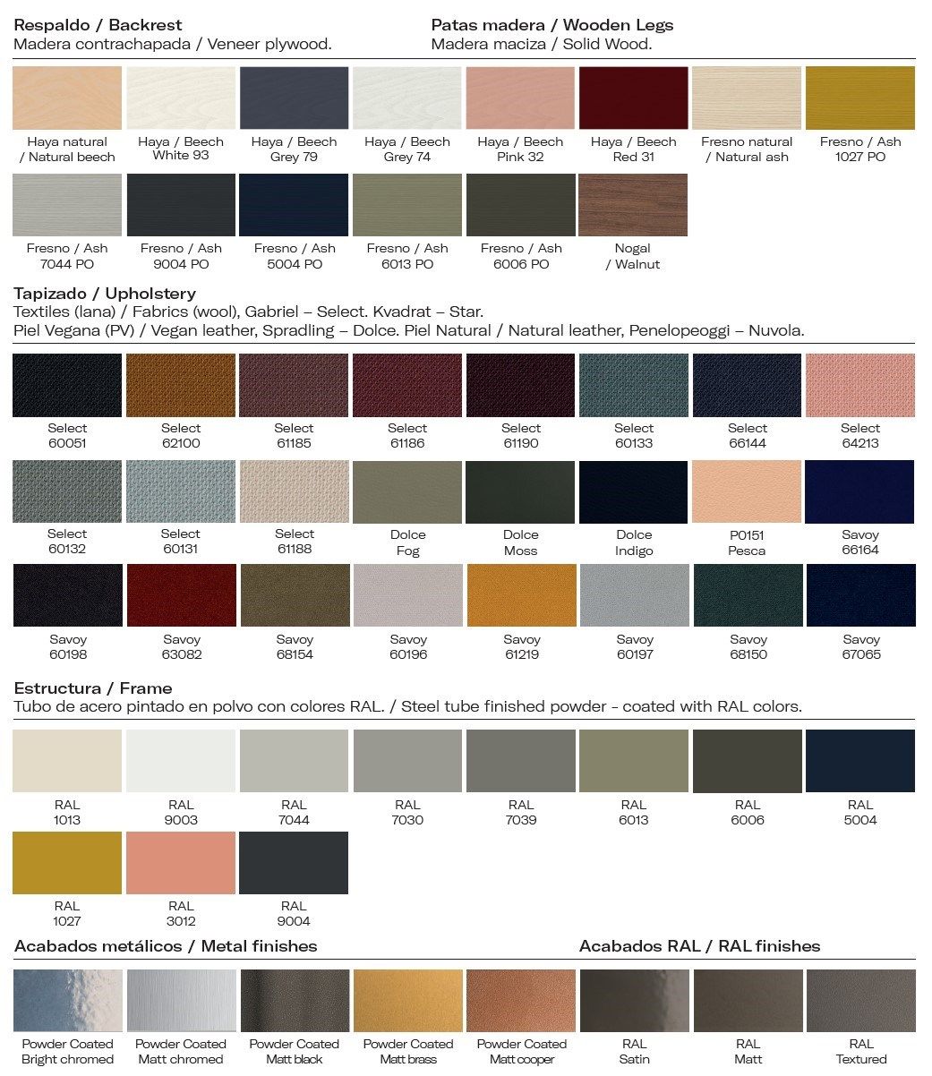 Стул с обивкой и обивкой из ткани с металлическими ножками Vergés Cistell Original ARCH-00024067 - Вид №3