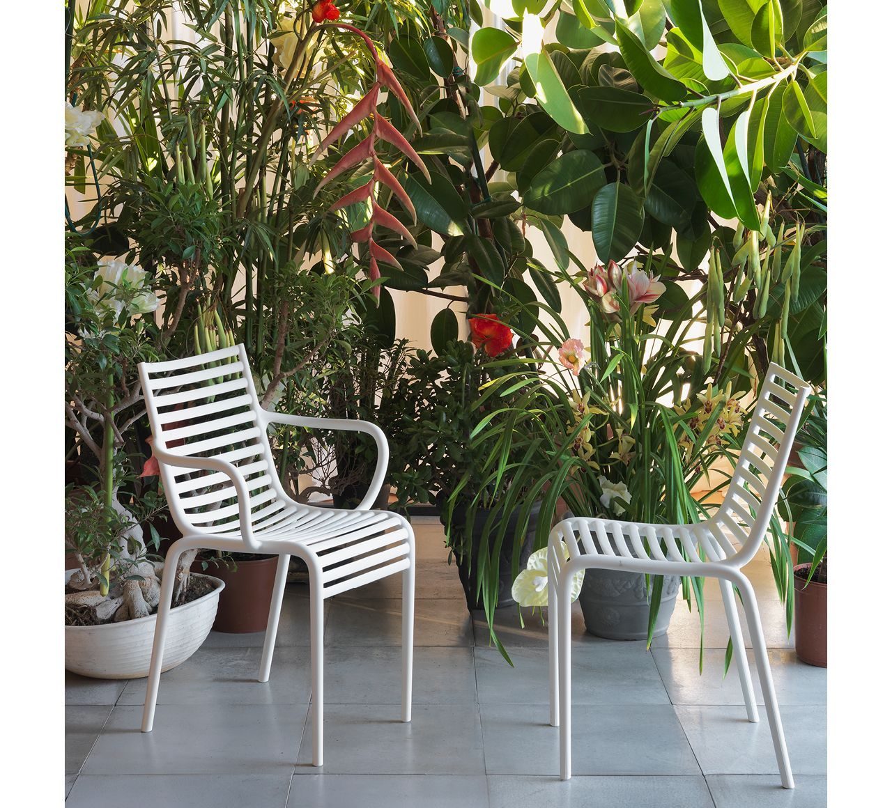 Полипропиленовый стул с подлокотниками Driade Pip-e ARCH-00014366