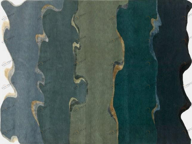 Deirdre Dyson Прямоугольный коврик ручной работы  08 