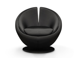 Кожаное вращающееся кресло