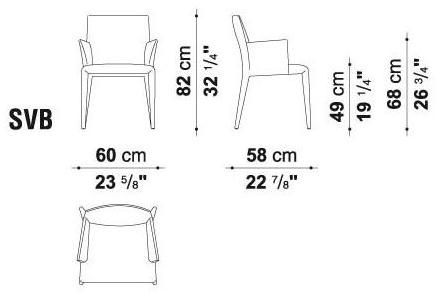 B&B Italia Стул из мягкой ткани Vol au vent sun-id-1495173 - Вид №6