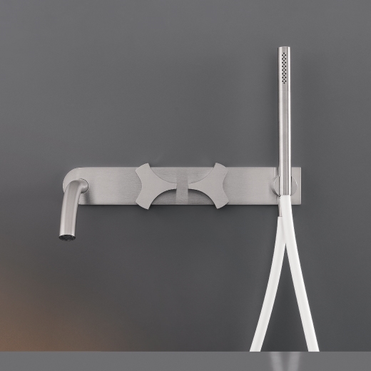 Настенный 2 прогрессивные смесители, установленные для ванной с носиком L. 170 мм и цилиндрическая ручного душа диаметр 18 мм  ZIQ44 CEADESIGN  - Вид №1