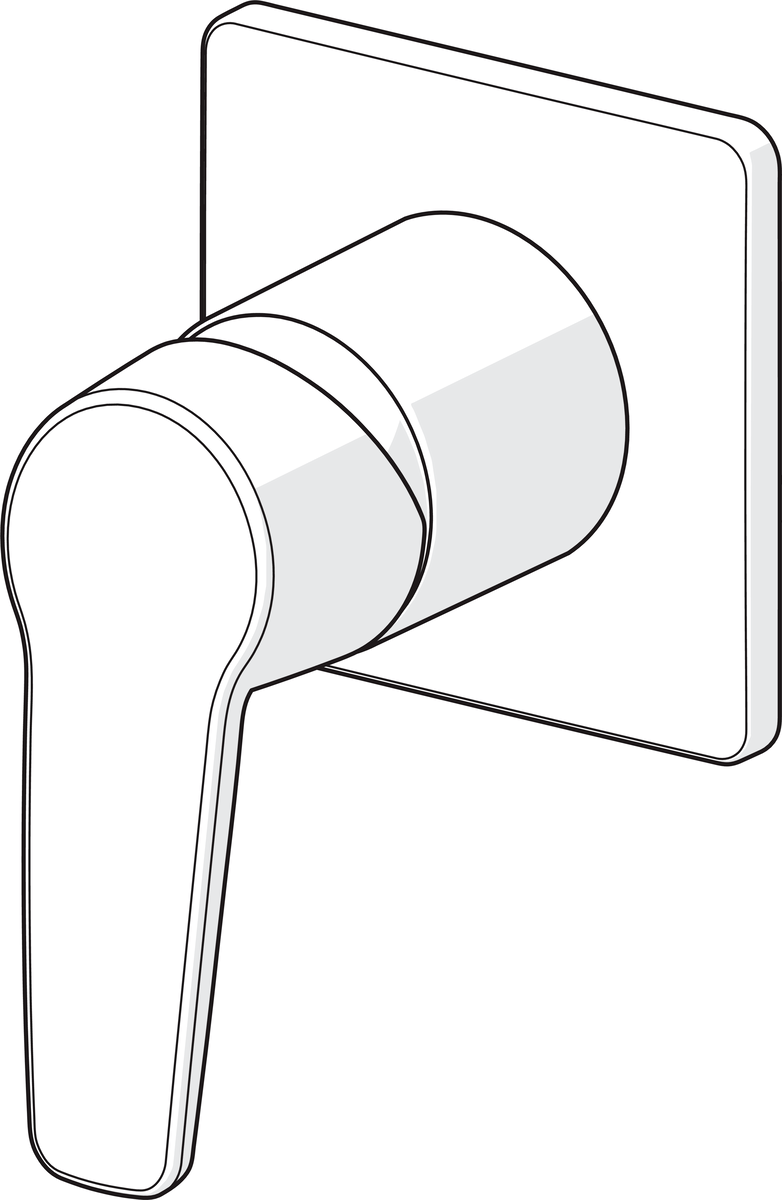 Oras 3983 Панель смесителя для душа 3983 Saga Хром  - Вид №2