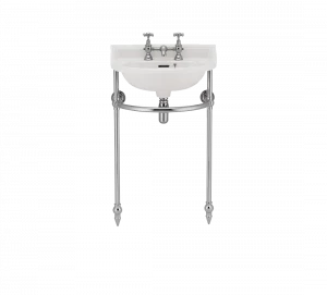 Gentry Home Таз большой белый Victorian Никель GH102969