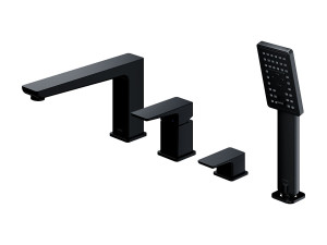 Смеситель для ванны с 4 отверстиями и ручным душем