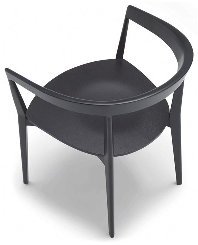 Andreu World Деревянный стул с подлокотниками Carola So0907 - Вид №4