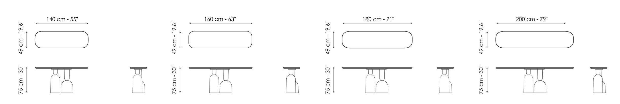Прямоугольная консоль BONALDO Cop ARCH-00030409 - Вид №4