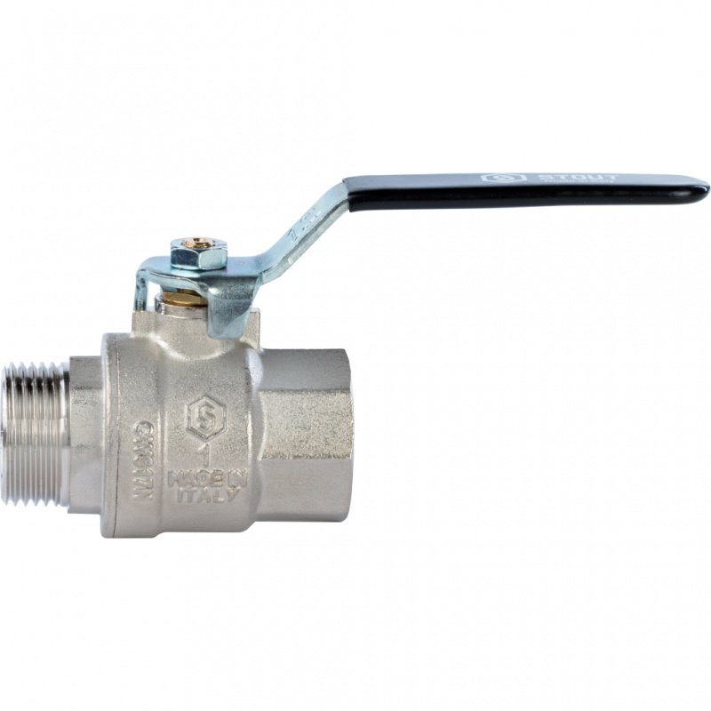 Кран шаровый STOUT ВН 1" полнопроходной, рычаг SVB0003000025 - Вид №1