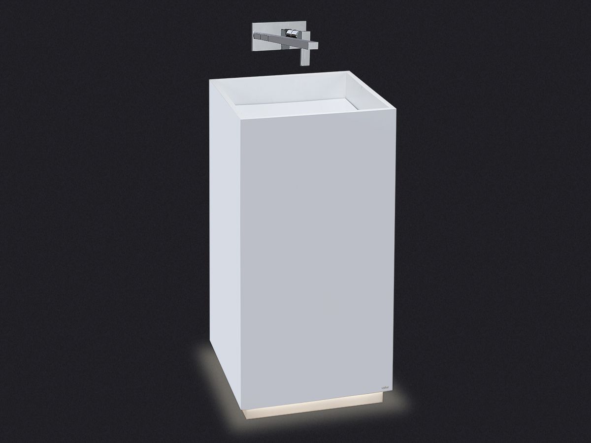 Отдельно стоящий квадратный умывальник из смолы Vallvé WALL ARCH-00109669 - Вид №1