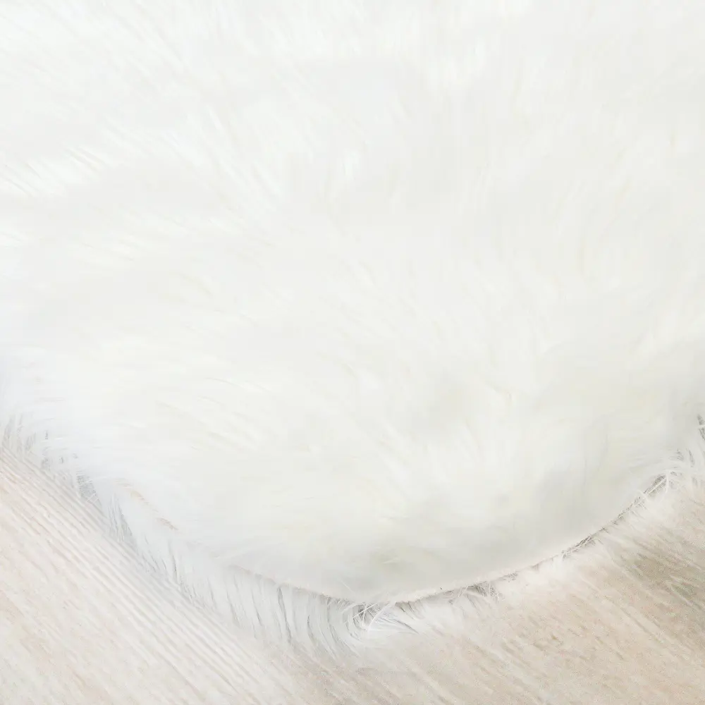 Шкура овечья искусственная, 60x180x6.5 см, цвет белый Amigo STLM-2090248 - Вид №1