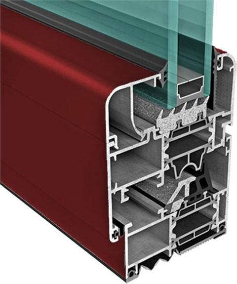 ALsistem Зеленое алюминиевое окно с терморазрывом Planet sun-id-1418854 - Вид №1