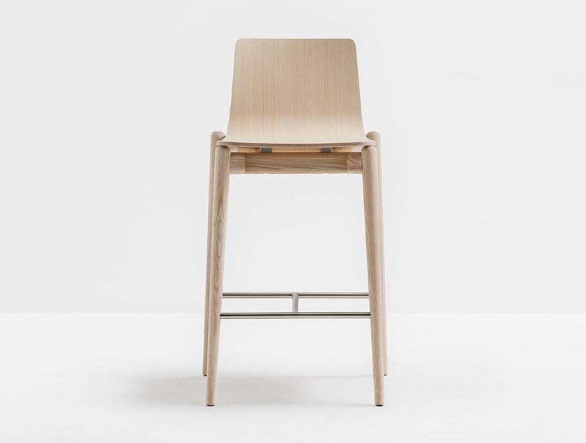 Pedrali Высокий деревянный табурет с подставкой для ног Malmö 236 - Вид №2