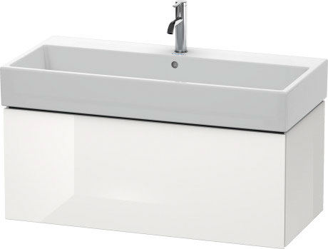 LC617804949 L-Cube Тумбочка подвесная Графит матовый, декор Duravit - Вид №2