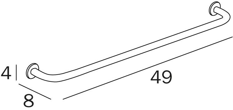 INDA® Вешалка для полотенец из металла  Av190  - Вид №2