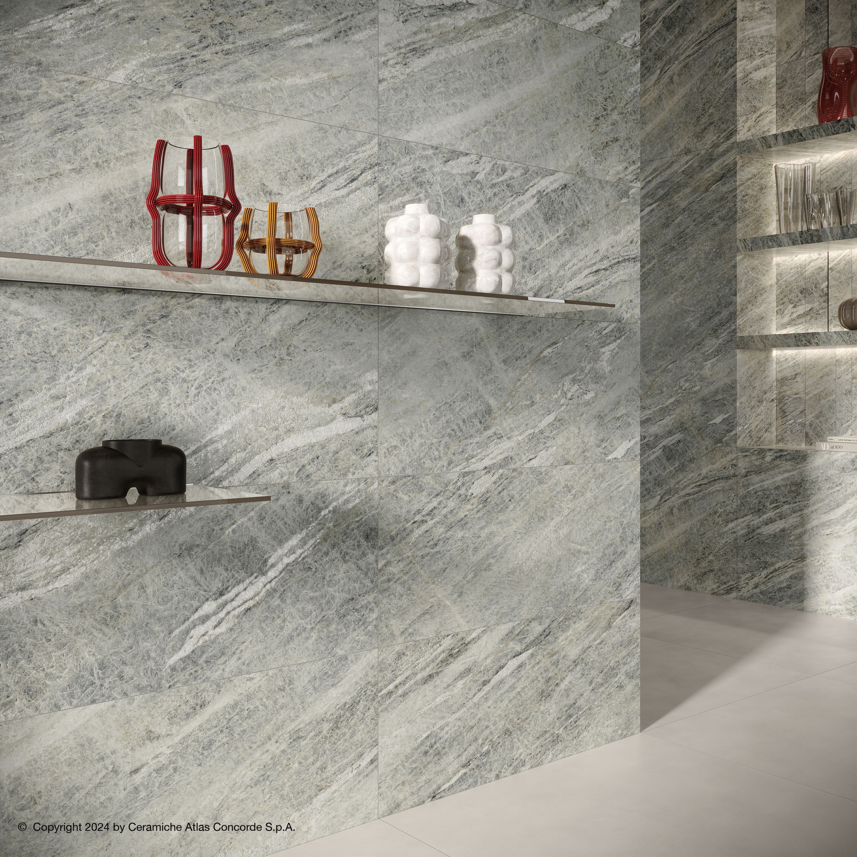 Пол / керамогранит с мраморным эффектом Atlas Concorde Marvel Diva ARCH-00083250 - Вид №4