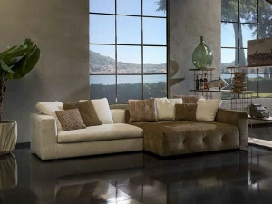 Flexstyle Секционный кожаный диван New york