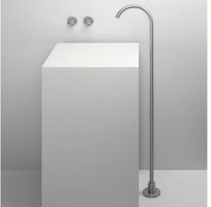 ZAZZERI Смеситель для умывальника напольный из нержавеющей стали на 3 отверстия Z316