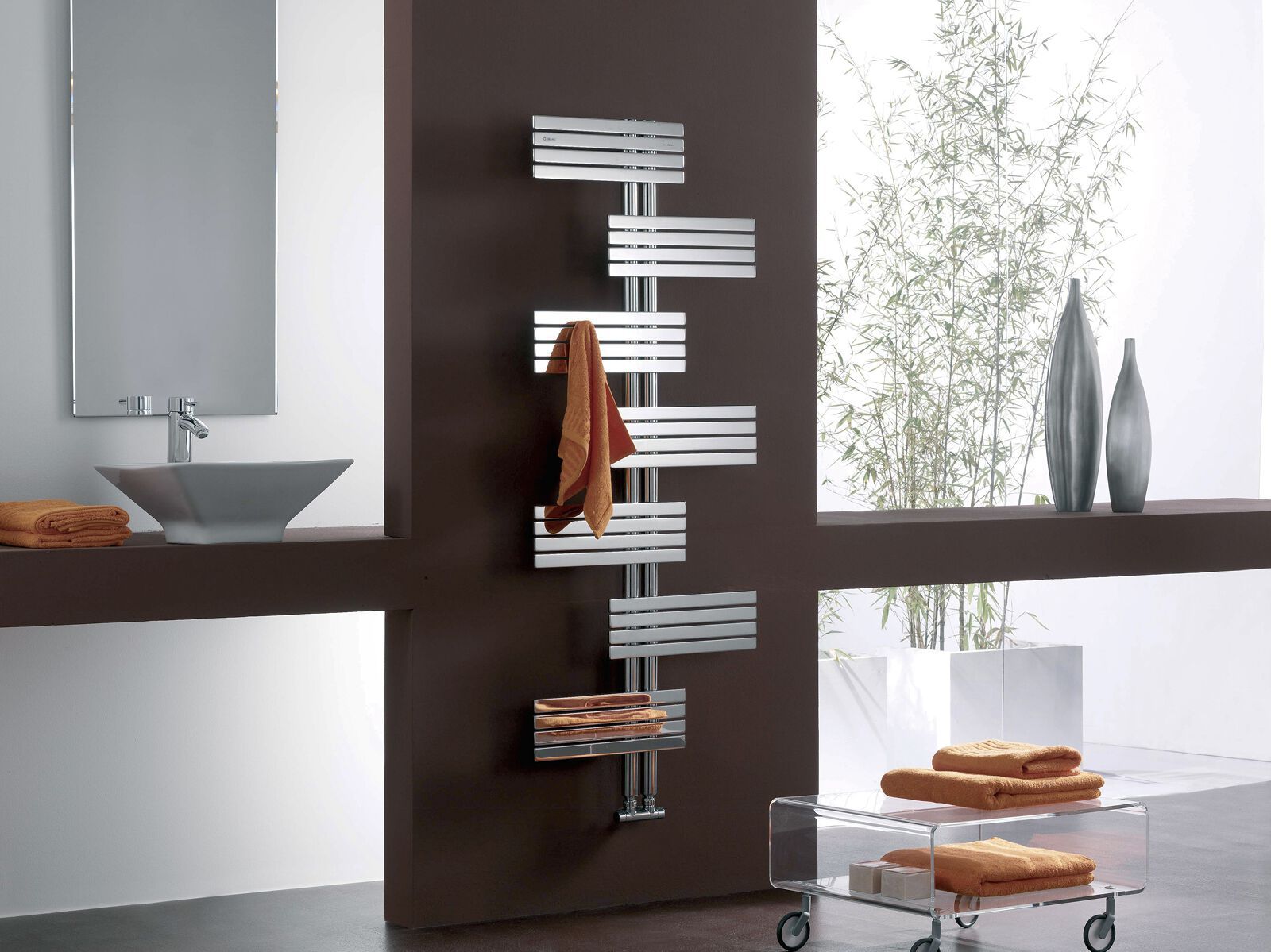 Настенный полотенцесушитель с горячей водой Cordivari Design Inox Style ARCH-00121160