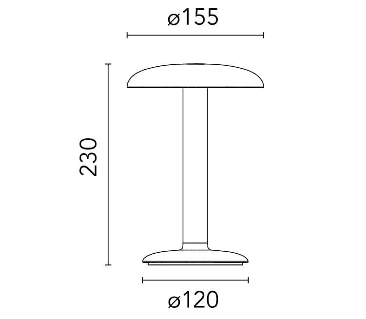 Светодиодная настольная лампа с батарейным питанием In Stock Flos ARCH-00003930 - Вид №2