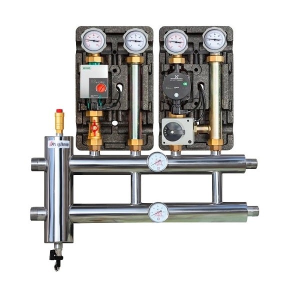 Купить Распределительный коллектор с гидрострелкой 60 кВт, 2+1 контур Прокситерм GSK2521 - Вид №4