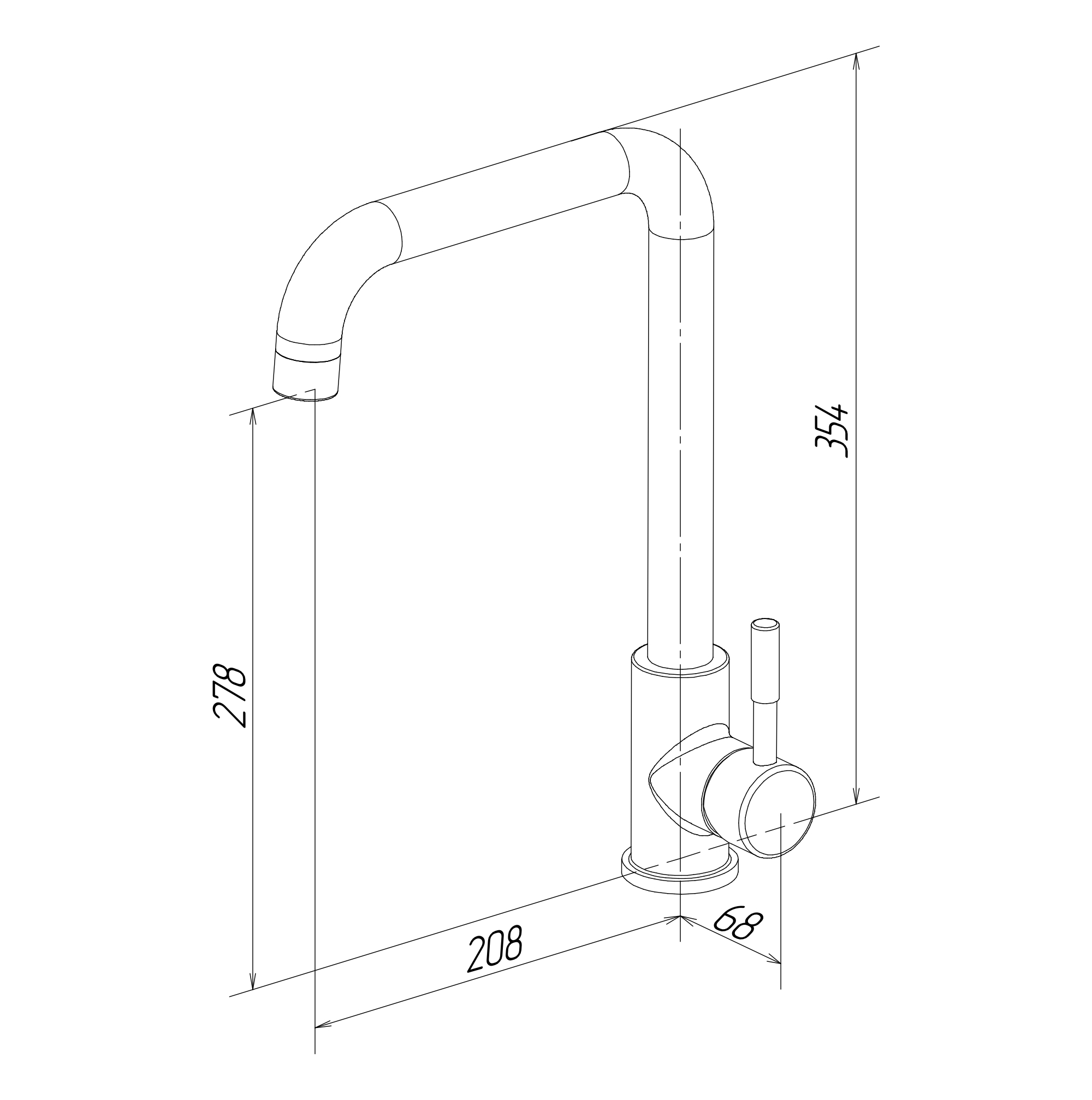 Смеситель для кухни DENMARK Grey KIT KRAKEN  - Вид №4